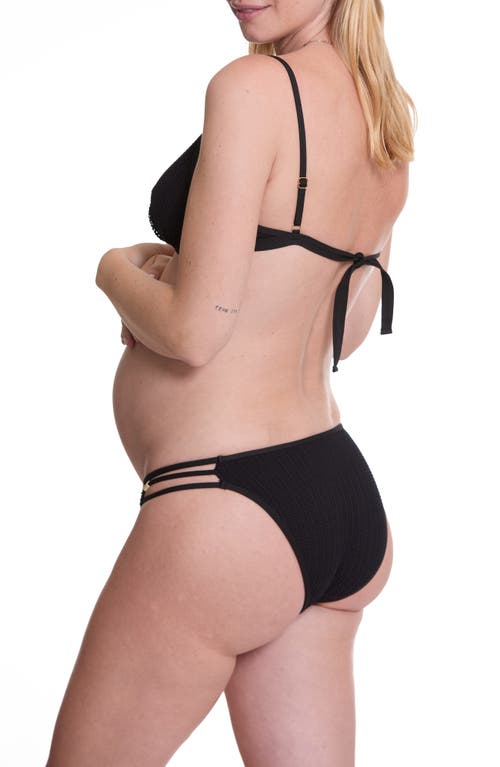 Cache Coeur Milos Two-piece Maternity Swimsuit In Black