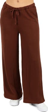 Hurley Villa Beach Flatback Rib Wide Leg Pants