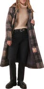 Marine Layer Plaid Fleece Coat