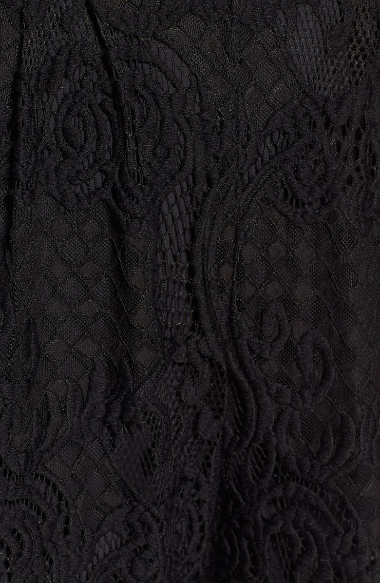 KENDALL + KYLIE Double Keyhole Lace Jumpsuit, Alternate, color, 