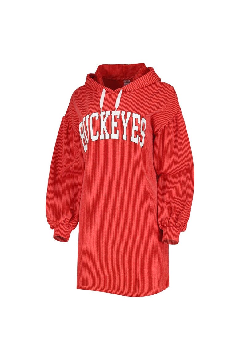 Women's Gameday Couture Scarlet Ohio State Buckeyes Game Winner Vintage Wash Tri-Blend Dress, Alternate, color, Scarlet