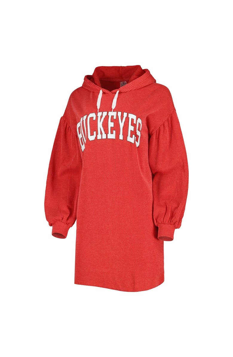 GAMEDAY COUTURE Women's Gameday Couture Scarlet Ohio State Buckeyes Game Winner Vintage Wash Tri-Blend Dress, Alternate, color, Scarlet