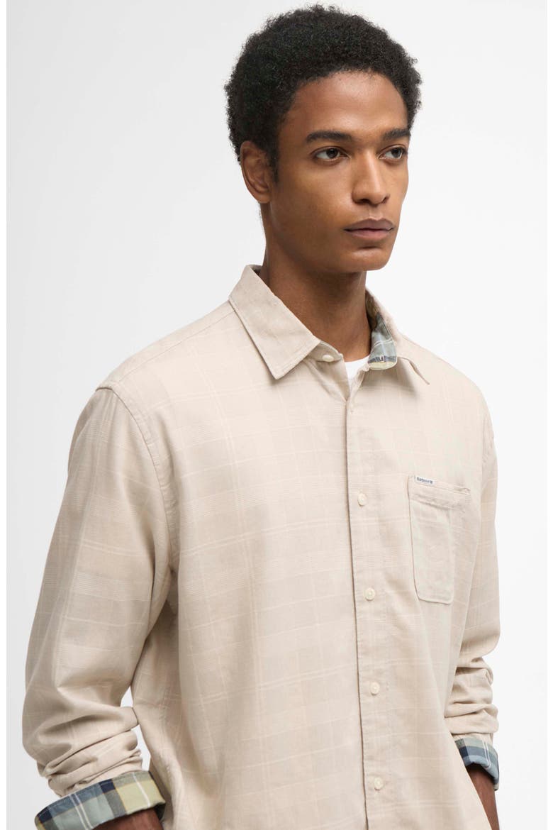 Relaxed Kingswell Tartan Plaid Button-Up Shirt, Alternate, color, LIGHT STONE