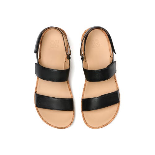 Abeo Soleil Strap Sandal In Black