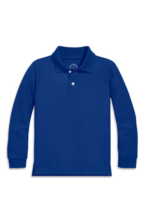 Long Sleeve Pique Polo (Toddler, Little Kid, & Big Kid)