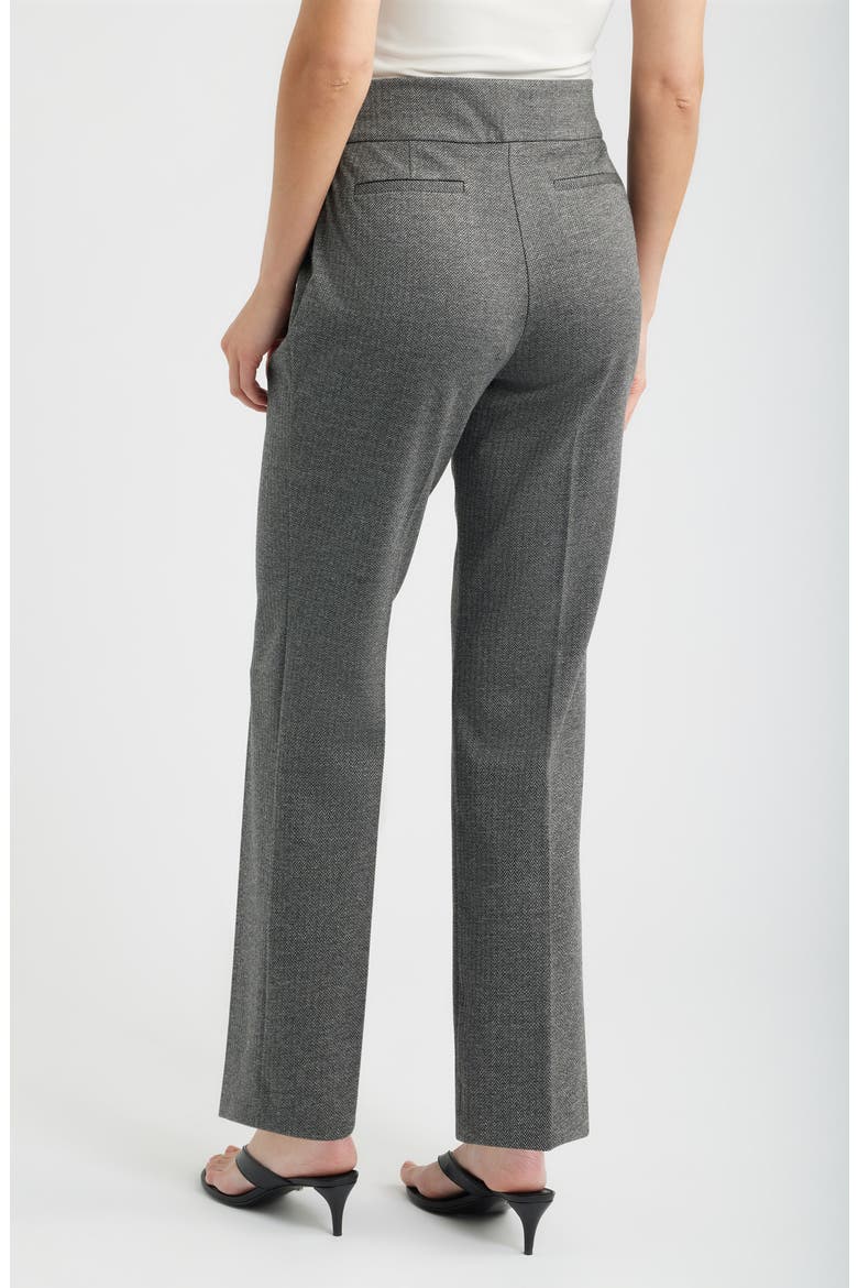 Side Tab Pull On Trousers, Alternate, color, ANNE BLACK/ GREY