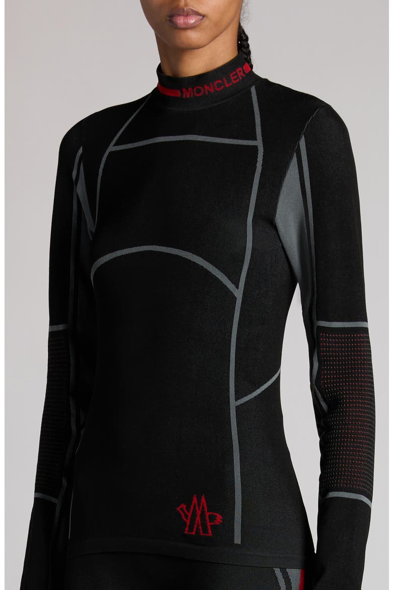 Long Sleeve Active T-Shirt, Alternate, color, BLACK