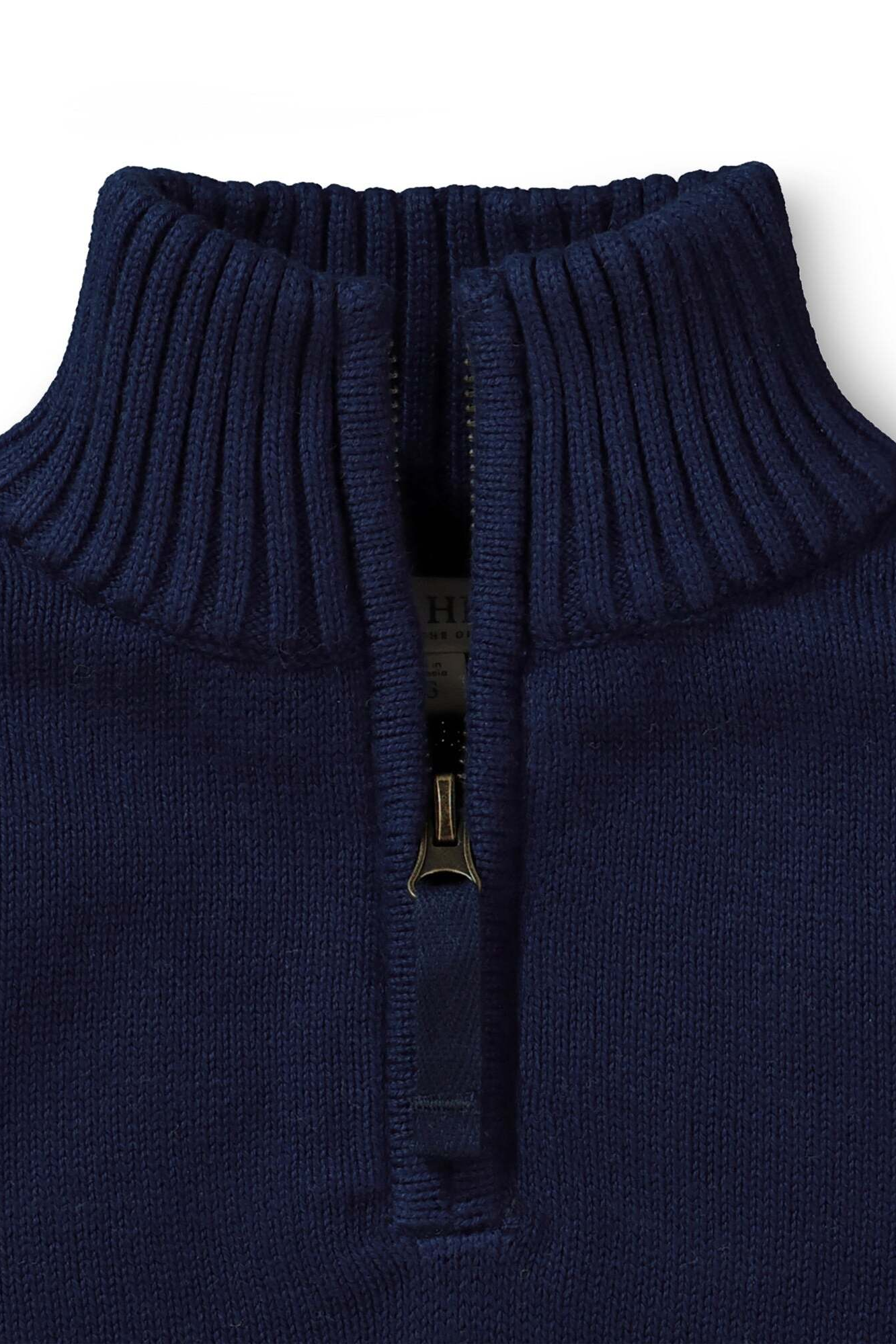 Hope & Henry Kids' Organic Half Zip Elbow Patch Sweater | Nordstrom
