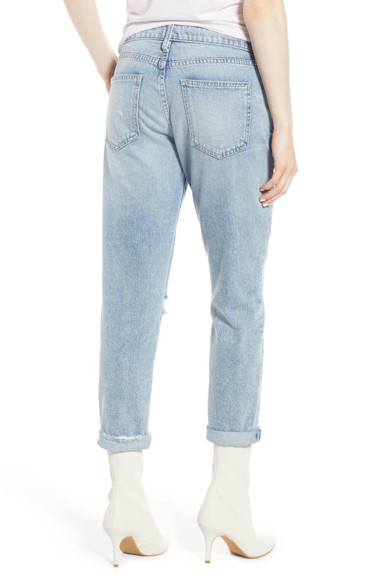 Current/Elliott The Fling Ripped Boyfriend Jeans, Alternate, color, 