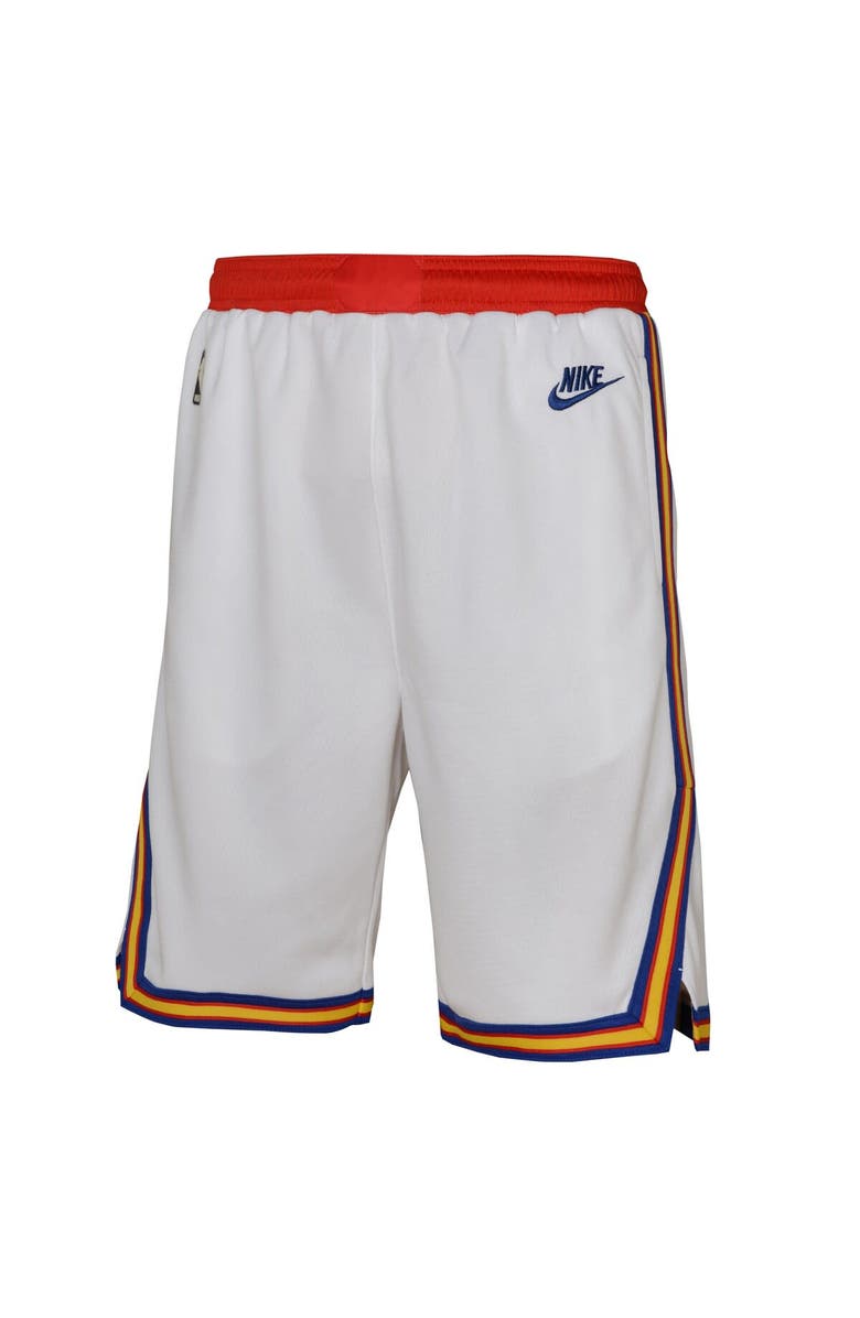 Nike Youth Nike White Golden State Warriors 2024/25 City Edition Swingman Performance Shorts, Alternate, color, White