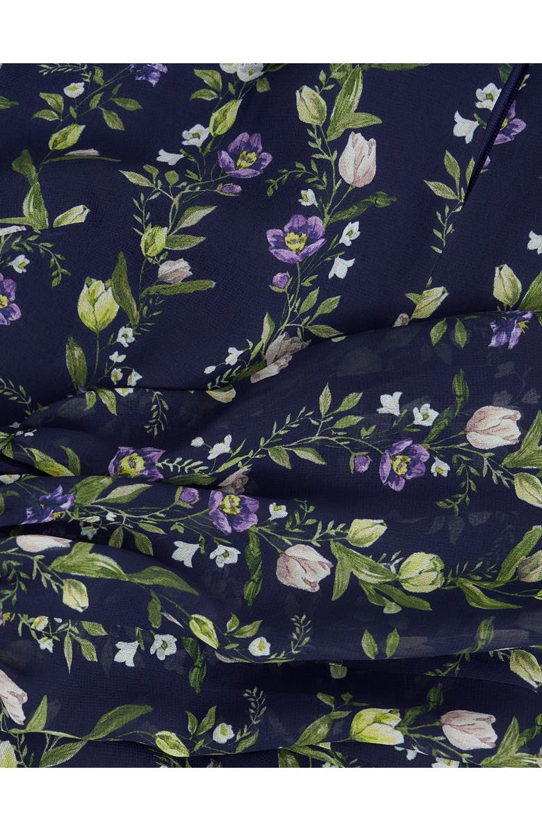 HOBBS LONDON Emilia Fit Flare Mini Dress, Alternate, color, Midnight Multi