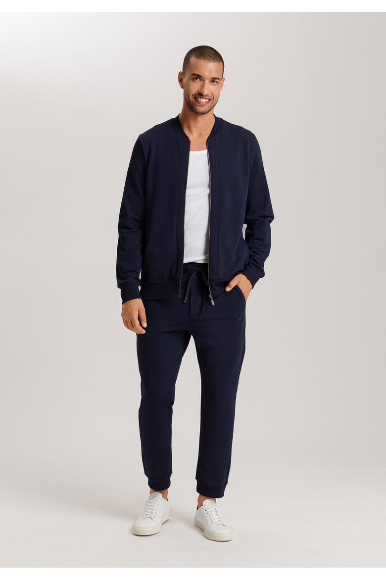 Natural Living Organic Cotton Zip-Up Jacket, Alternate, color, Deep Navy