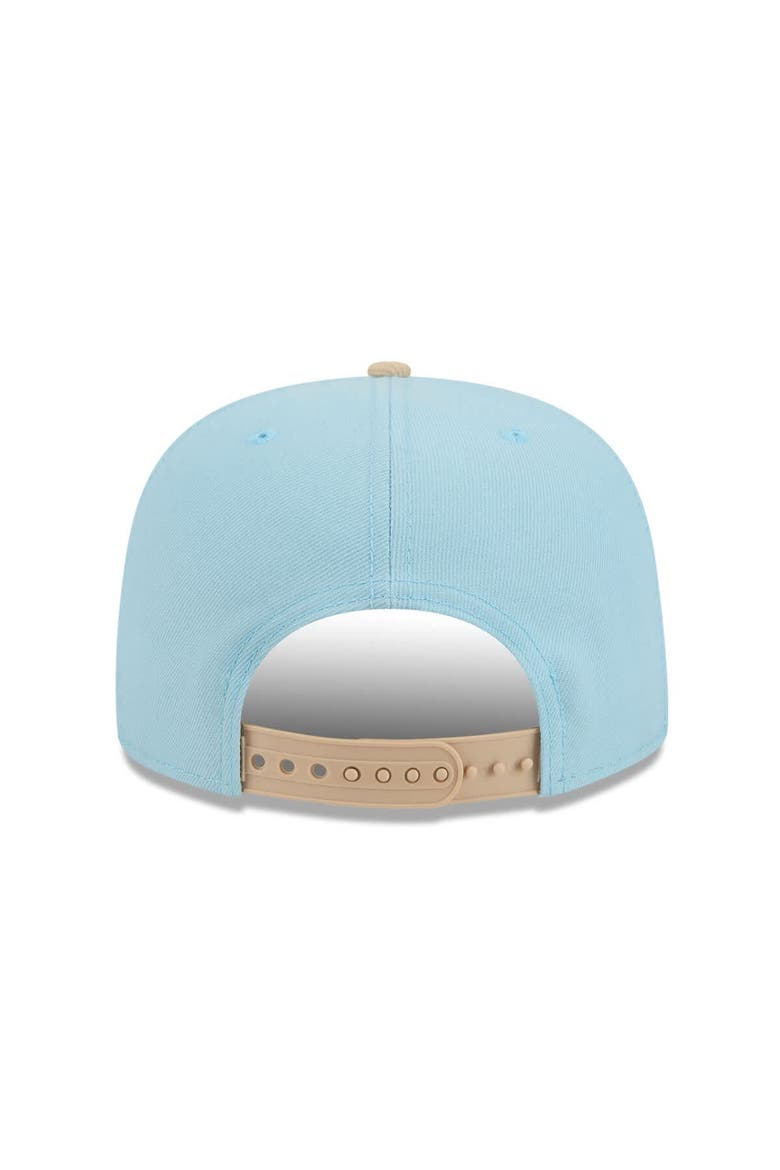 Men's New Era Light Blue/Brown Dallas Cowboys Two-Tone Color Pack A-Frame 9FIFTY Snapback Hat, Alternate, color, Light Blue