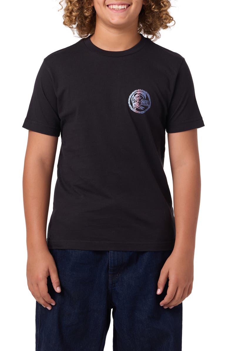 O'Neill Kids' Artifact Cotton Graphic T-Shirt, Main, color, Black