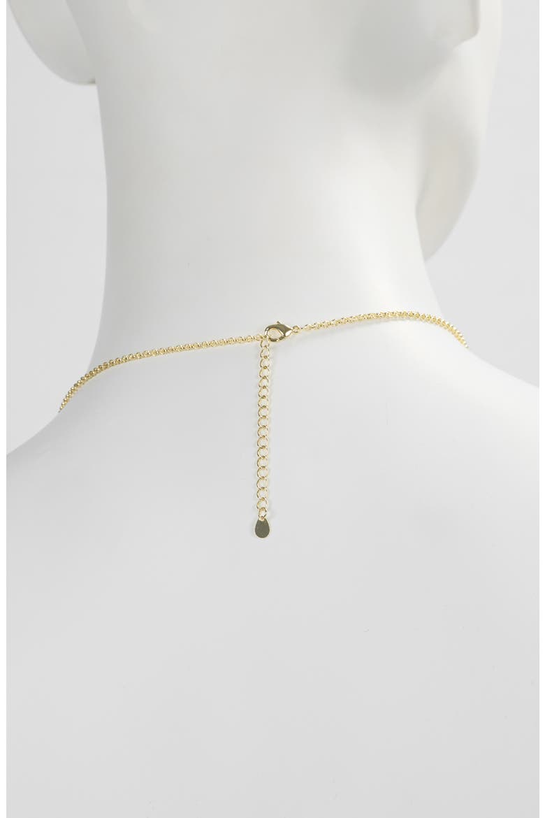 Duo Crystal Pendant Necklace, Alternate, color, GOLD