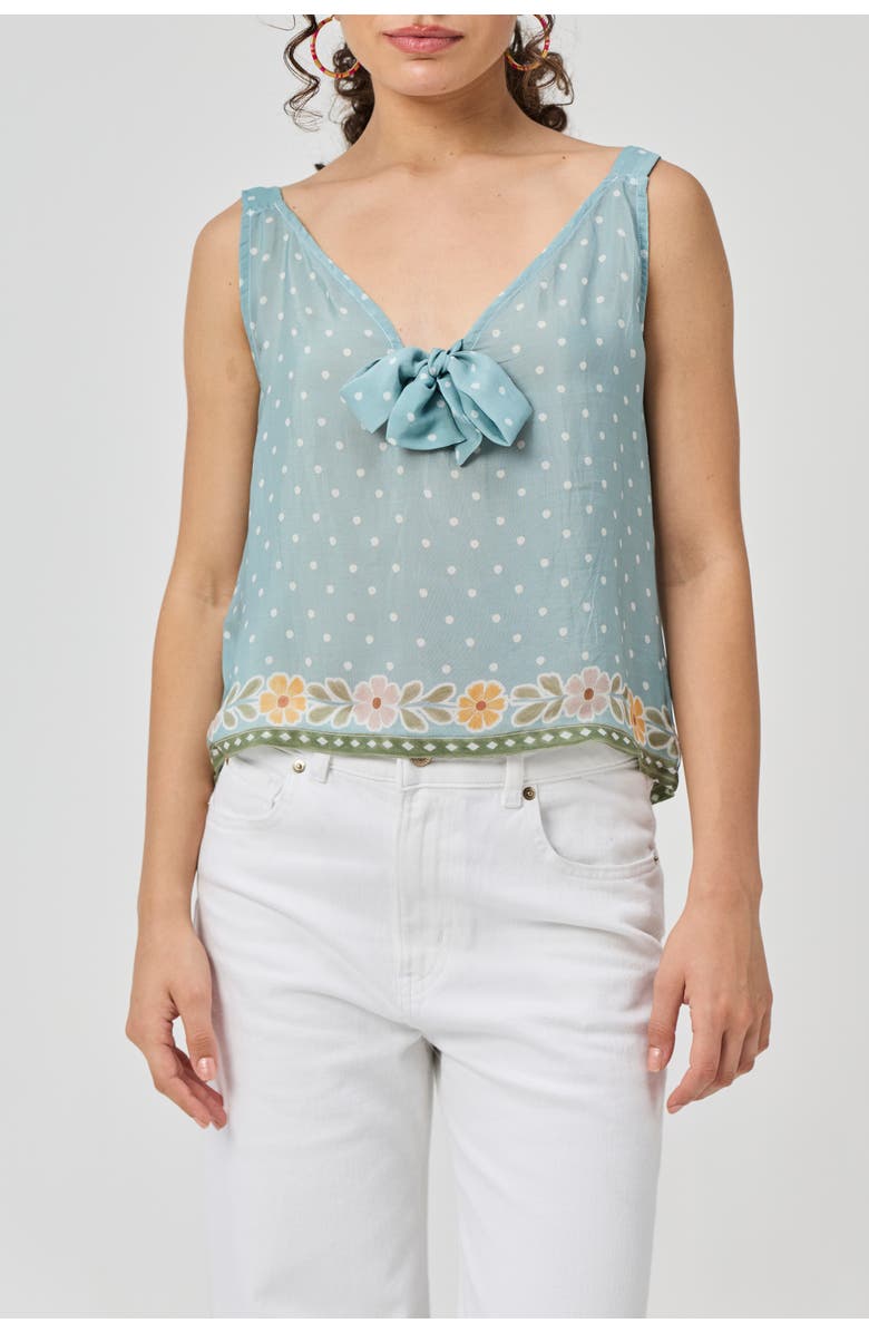 Reistor Bow Tie Cami Top, Alternate, color, Blue