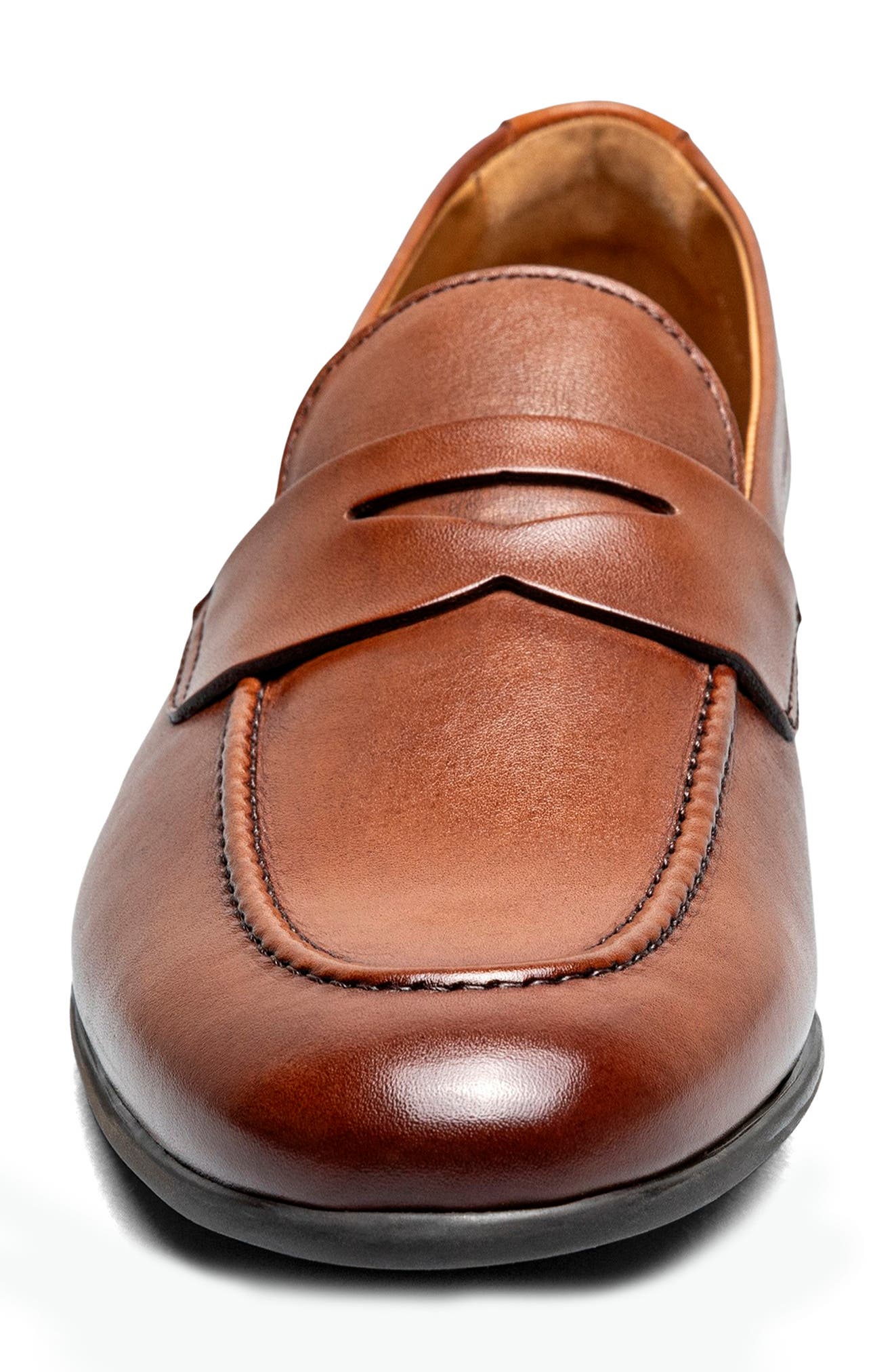 Modena Moc Toe Penny Loafer, Alternate, color, COGNAC