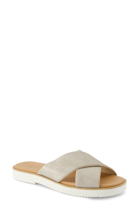 Mae Crisscross Slide Sandal (Women)