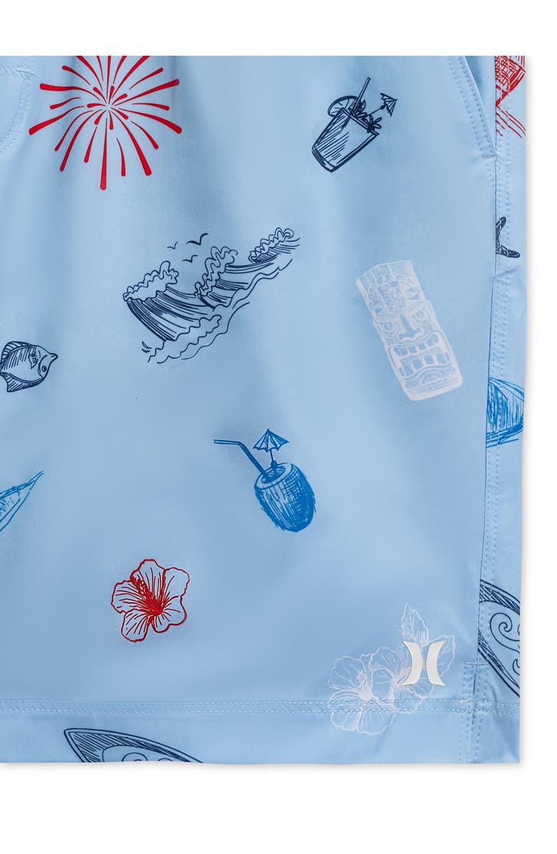 Hurley Surf Shack Volley Swim Trunks, Alternate, color, Baby Blue