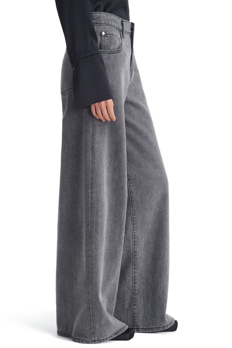 Tiny Dancer Wide Leg Jeans, Alternate, color, DARK GREY
