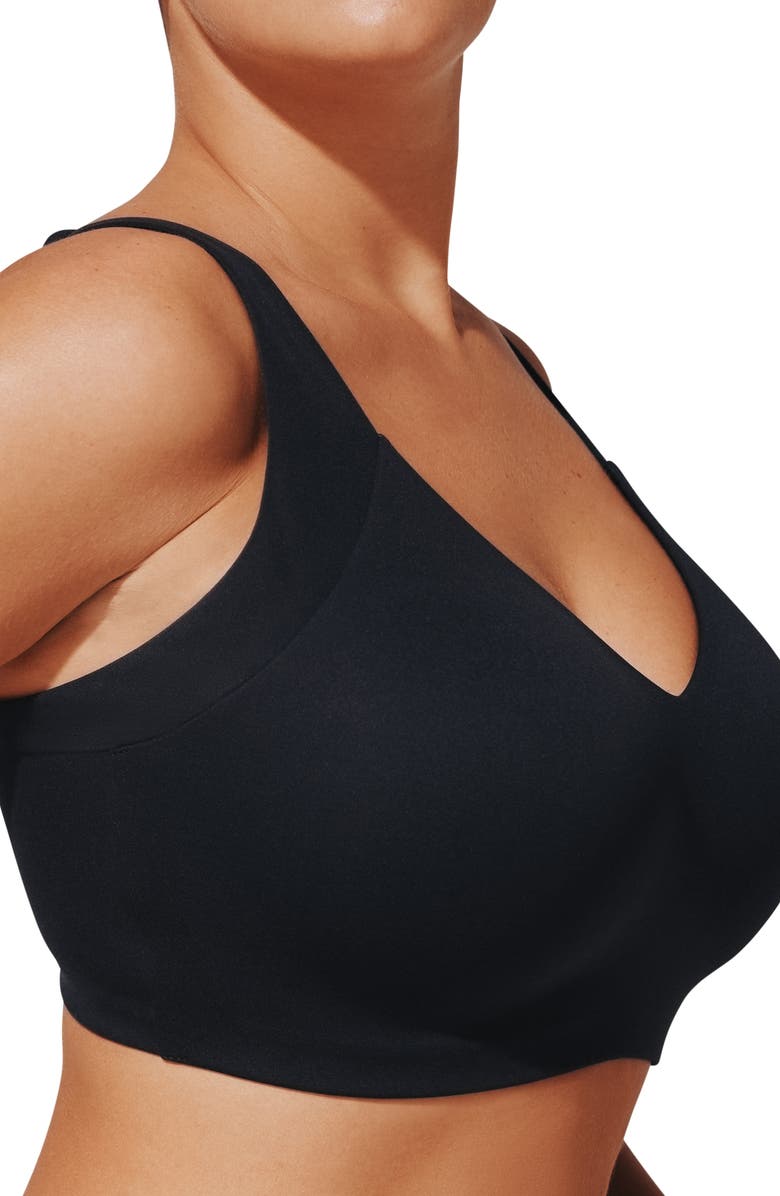 ThirdLove ComfortStretch Wireless Smoothing Bra, Alternate, color, Black