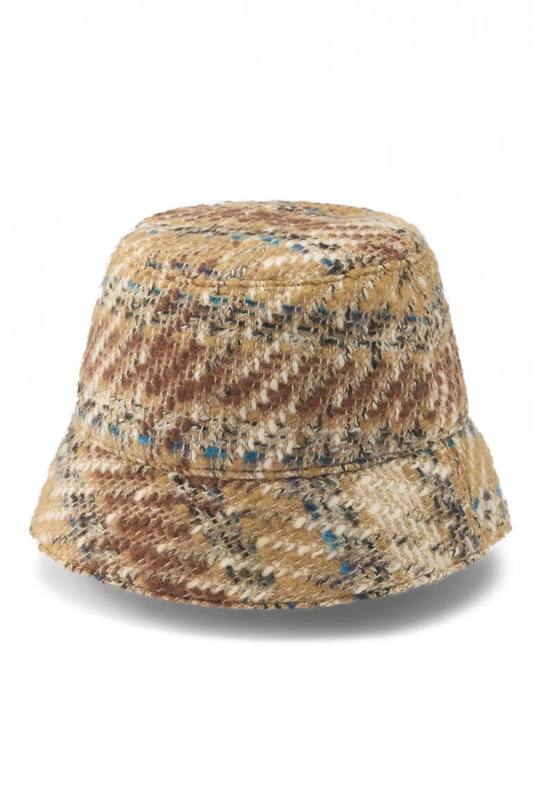 Saige Bucket Hat, Alternate, color, BEIGE MULTI