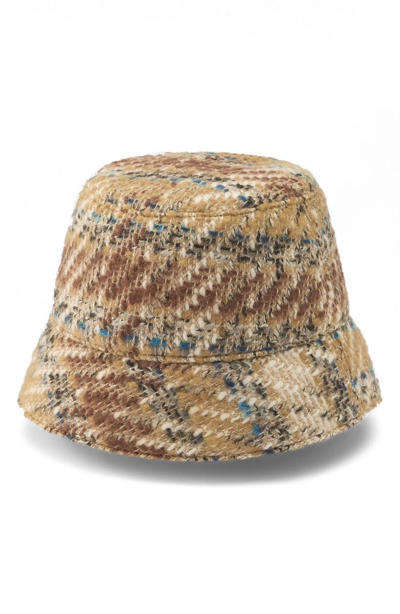 Helen Kaminski Saige Bucket Hat, Alternate, color, Beige Multi