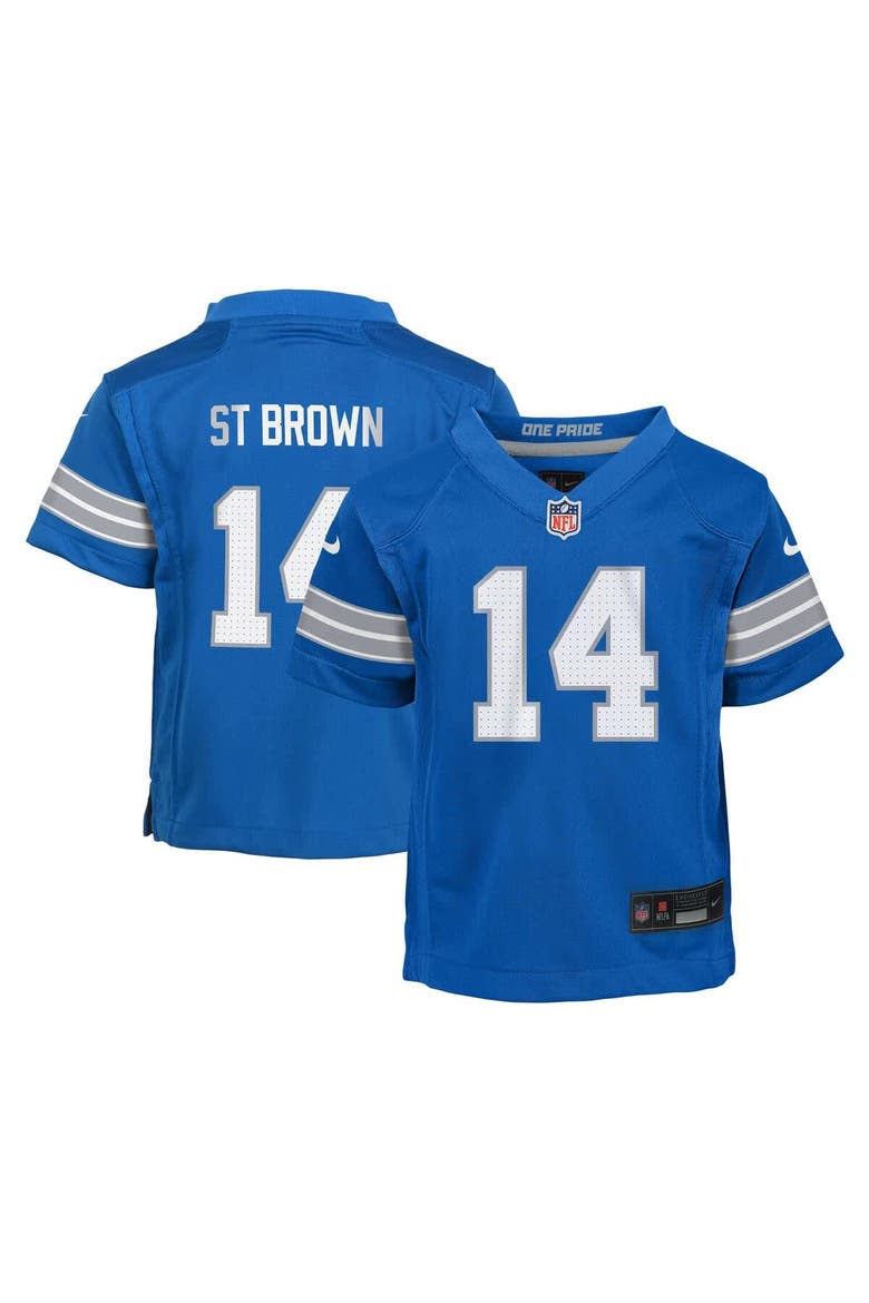 Preschool Nike Amon-Ra St. Brown Blue Detroit Lions Player Game Jersey, Main, color, Blue