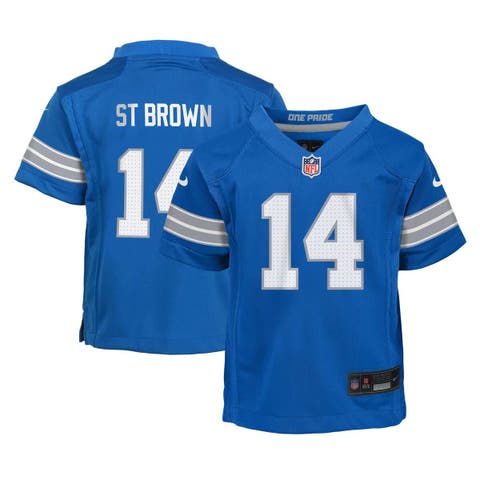 Preschool Nike Amon-Ra St. Brown Blue Detroit Lions Player Game Jersey