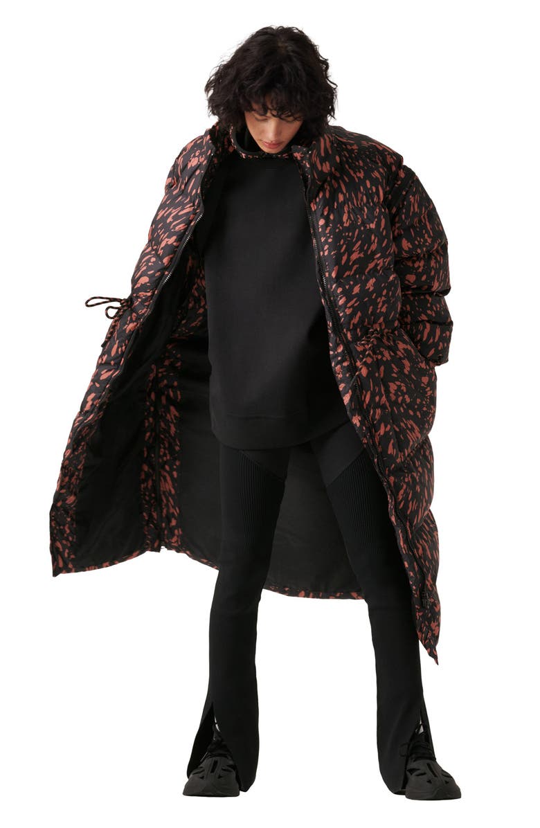 adidas by Stella McCartney Convertible Recycled Polyester Long Puffer Jacket, Alternate, color,