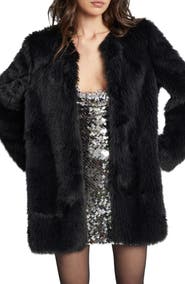 Bardot Logan Faux Fur Coat