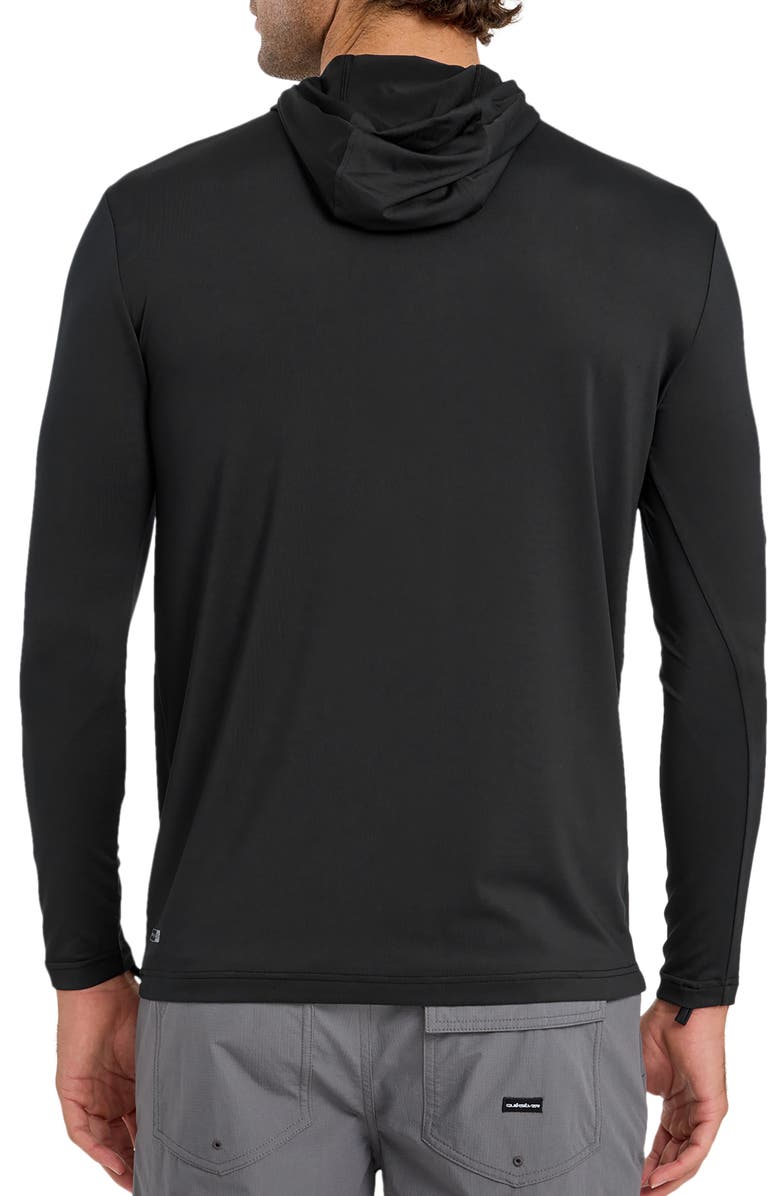 Quiksilver Everyday Surf UPF 50+ Long Sleeve Hooded Shirt, Alternate, color, Black