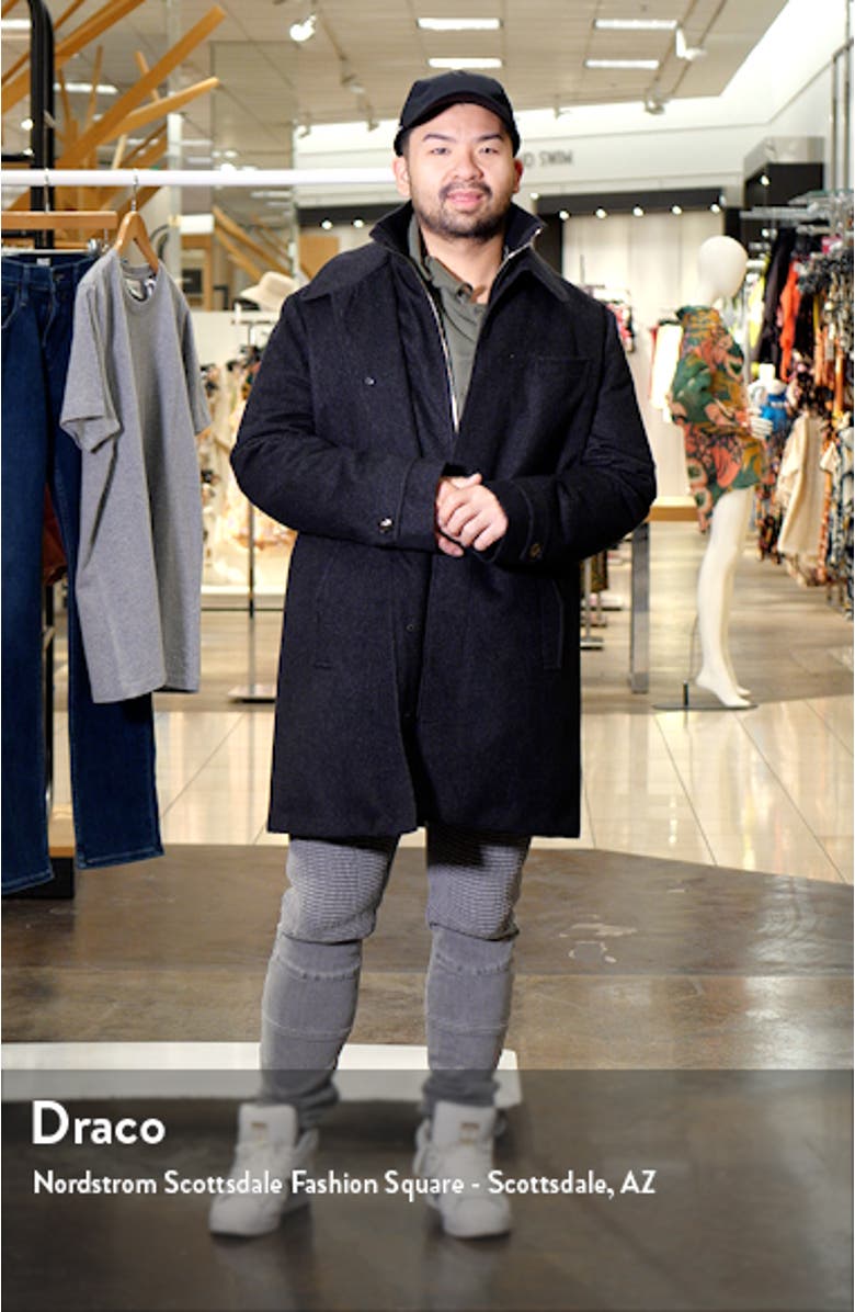 Waterproof Virgin Wool & Silk Down Coat with Removable Bib, sales video thumbnail