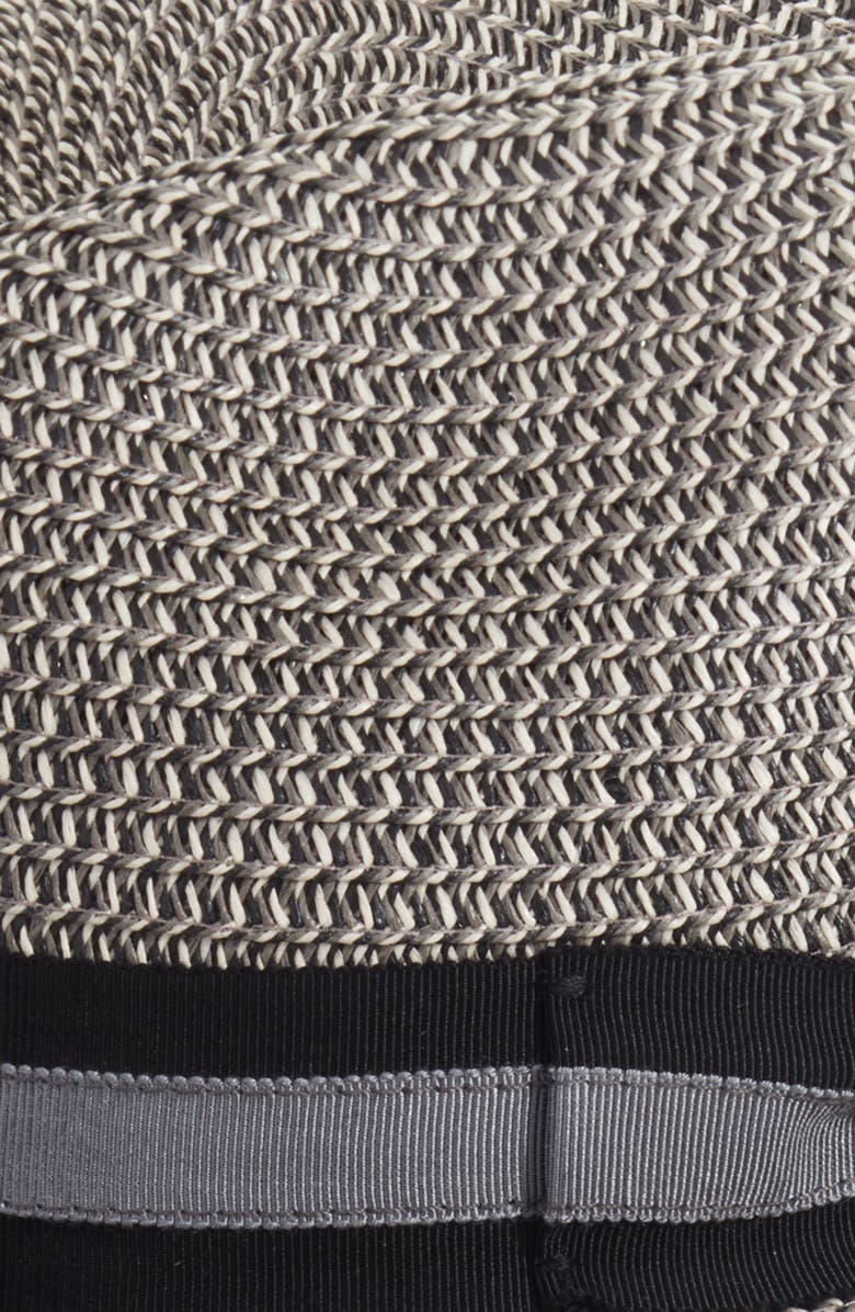 Nordstrom Classic Stripe Straw Fedora Hat, Alternate, color, 