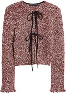 Proenza Schouler Colette Cotton & Linen Popcorn Slub Cardigan