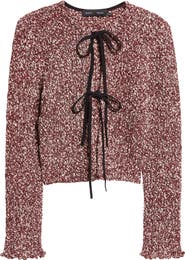 Proenza Schouler Colette Cotton & Linen Popcorn Slub Cardigan