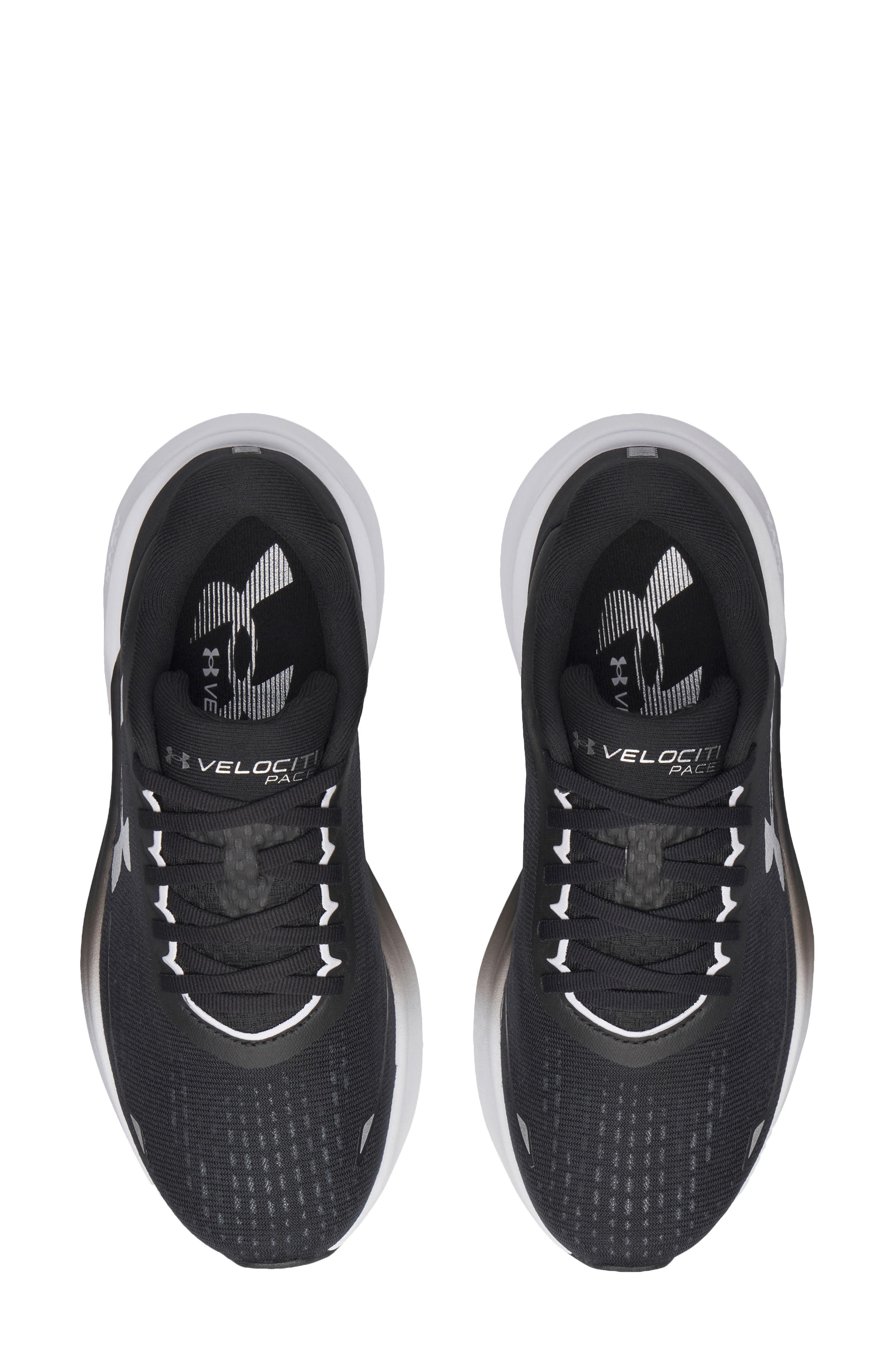 Under Armour UA Velociti Pace Running Shoe, Alternate, color, Black / White / White
