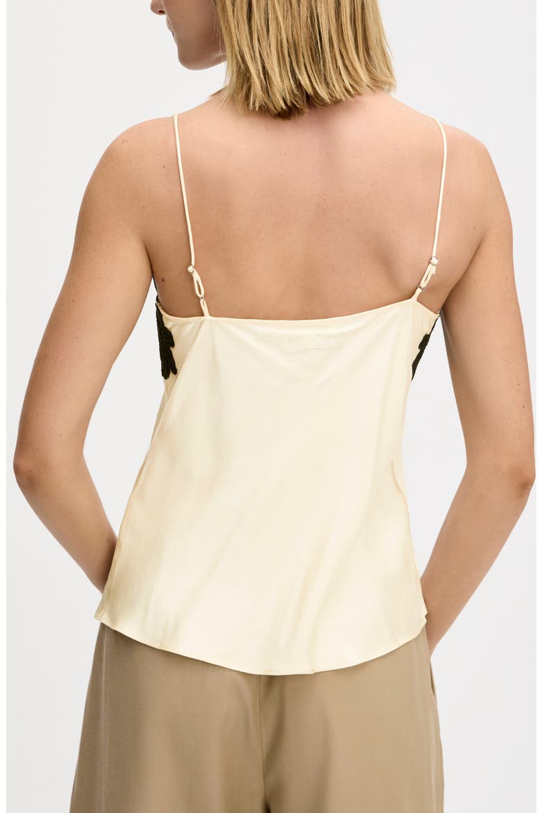 Lace Trim Top, Alternate, color, ALMOND
