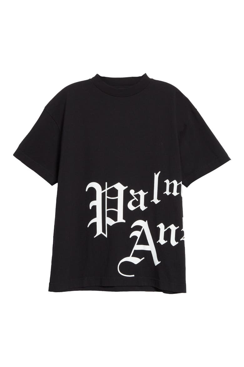 New Gothic Logo Graphic Cotton Tee, Alternate, color, BLACK