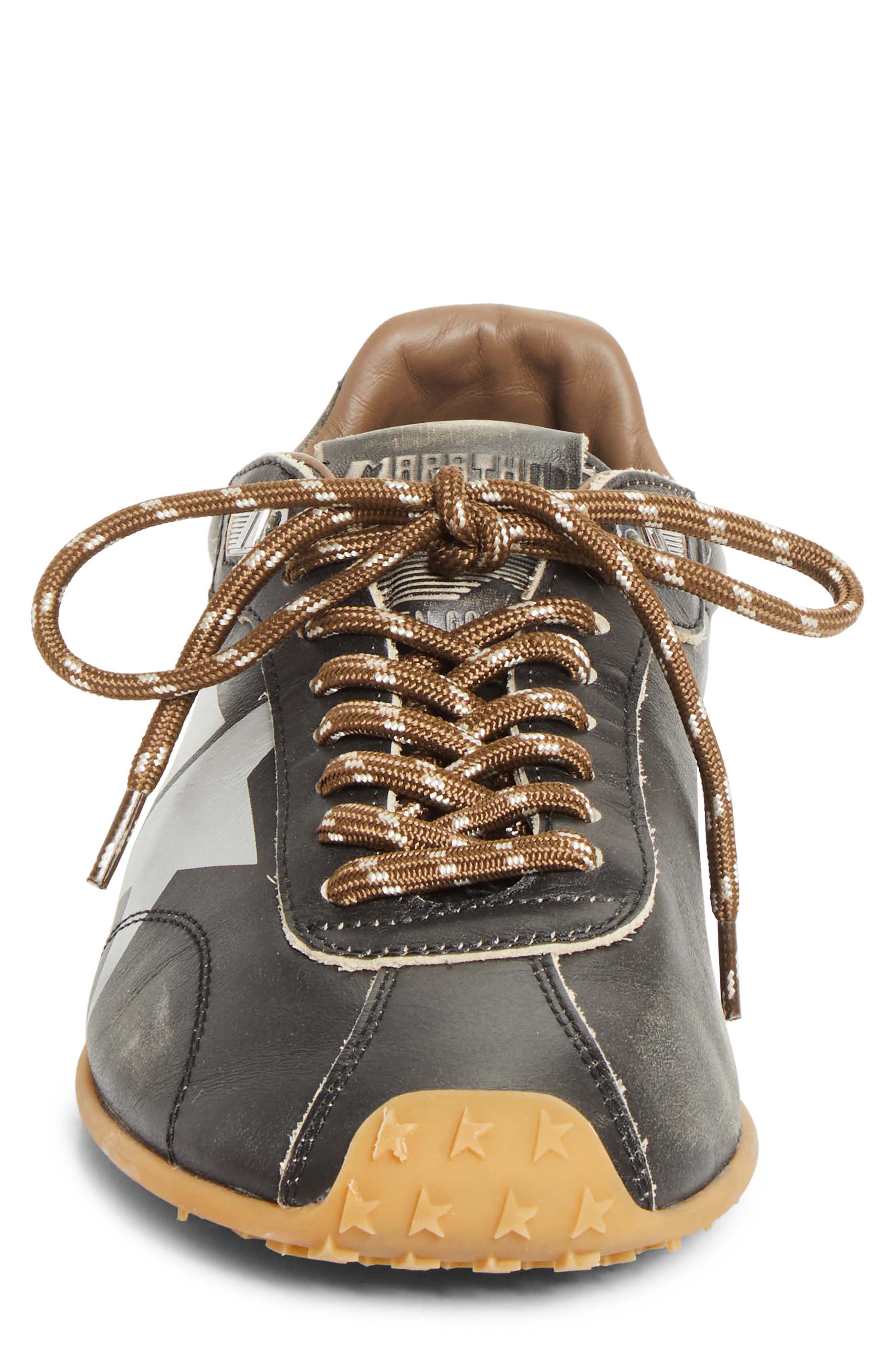 Golden Goose Marathon Speed Sneaker, Alternate, color, Black/ Silver