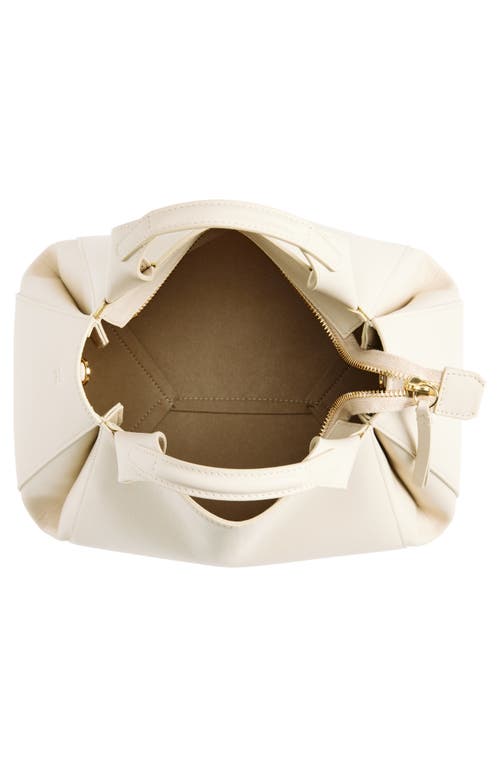 Ree Projects Medium Avy Leather Top Handle Bag In Beige