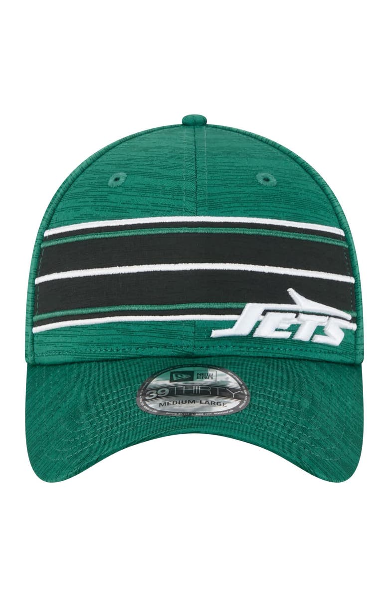 New Era Men's New Era  Green New York Jets Stripes 39THIRTY Flex Hat, Alternate, color, Green