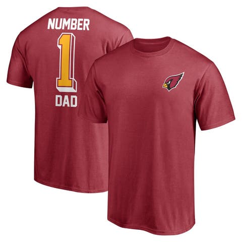 Men's Fanatics Branded Cardinal Arizona Cardinals #1 Dad T-Shirt