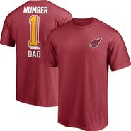 FANATICS Men's Fanatics Branded Cardinal Arizona Cardinals #1 Dad T-Shirt