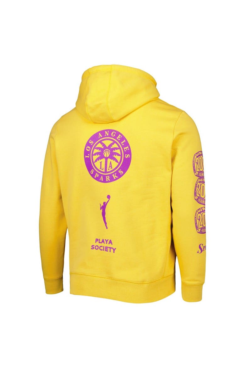 Gold Los Angeles Sparks Legacy Logo Pullover Hoodie, Alternate, color, Gold