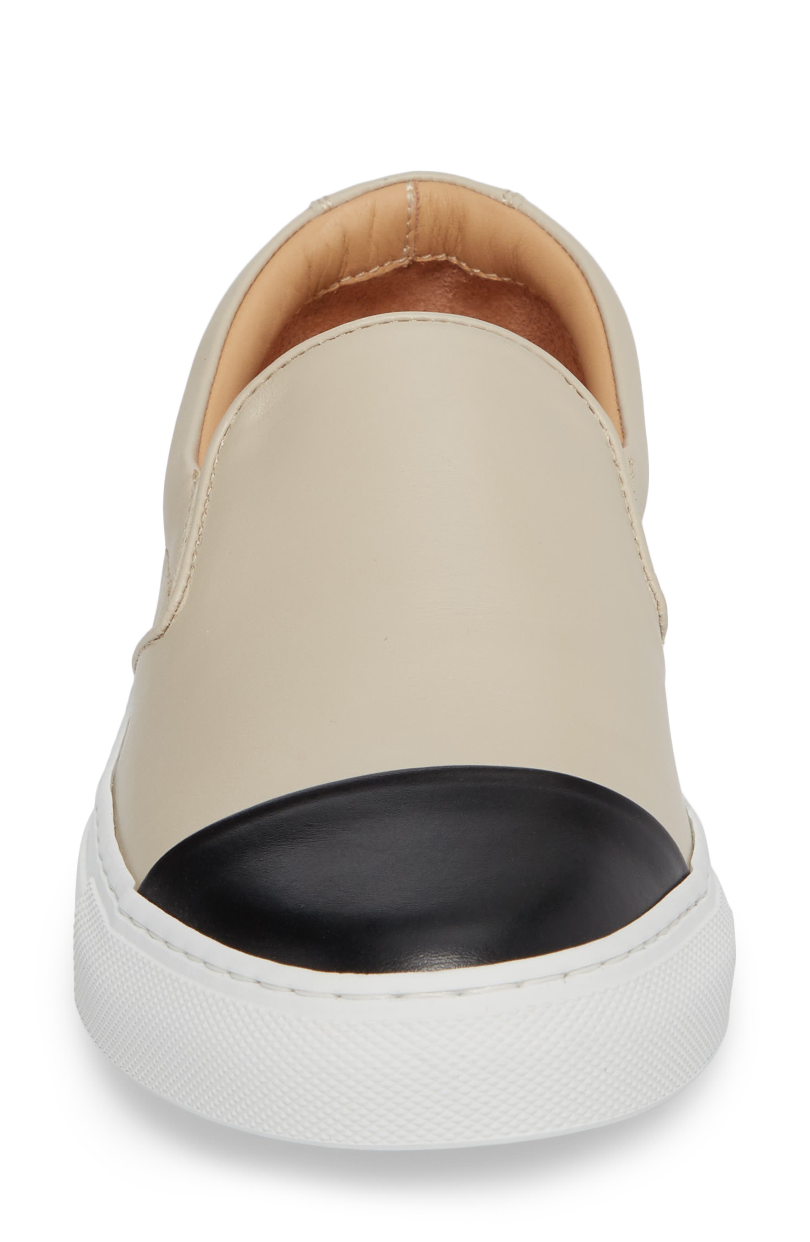 Wooster Cap Toe Slip-On Sneaker, Alternate, color, BONE