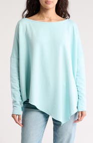 GO COUTURE Asymmetric Hem Sweater