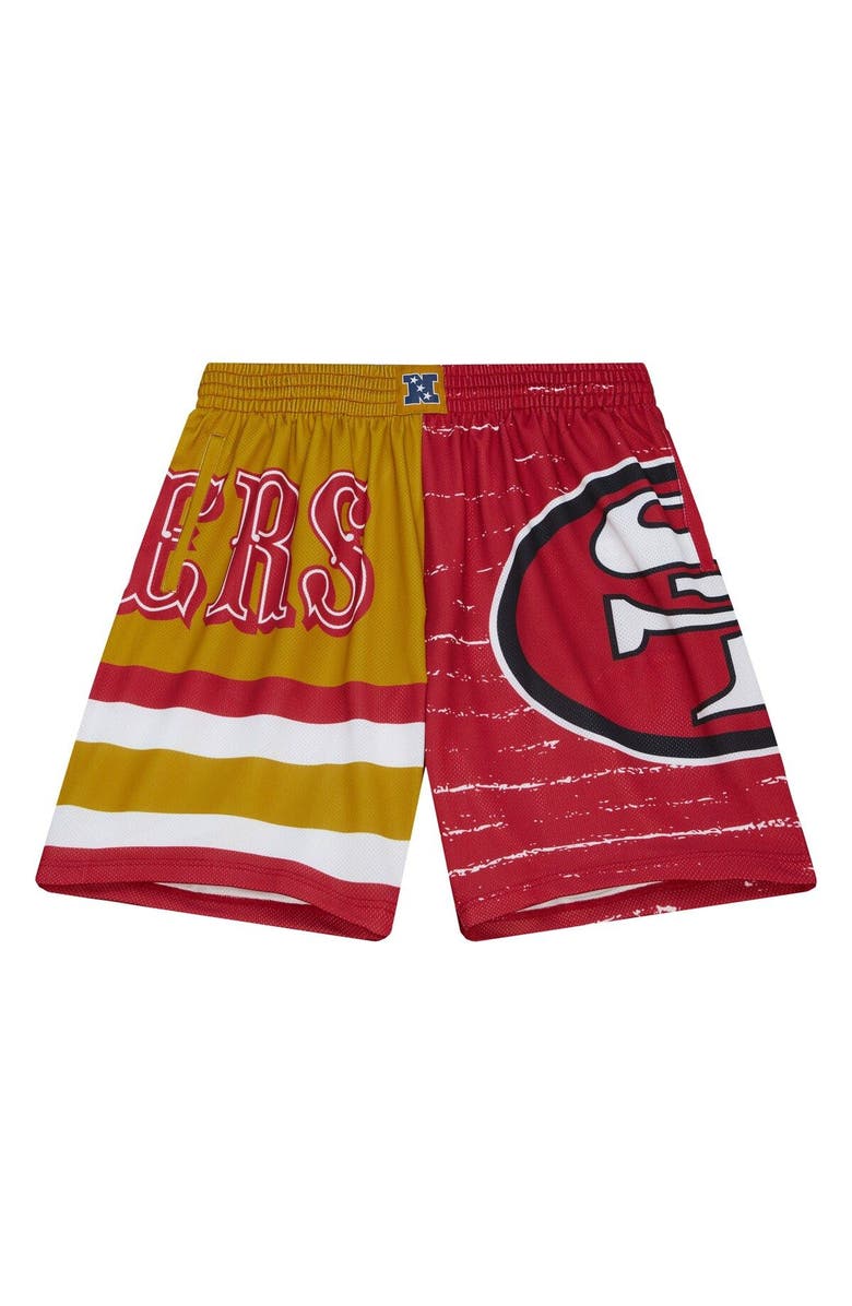 Mitchell & Ness Men's Mitchell & Ness Scarlet San Francisco 49ers Jumbotron 3.0 Shorts, Alternate, color, 
