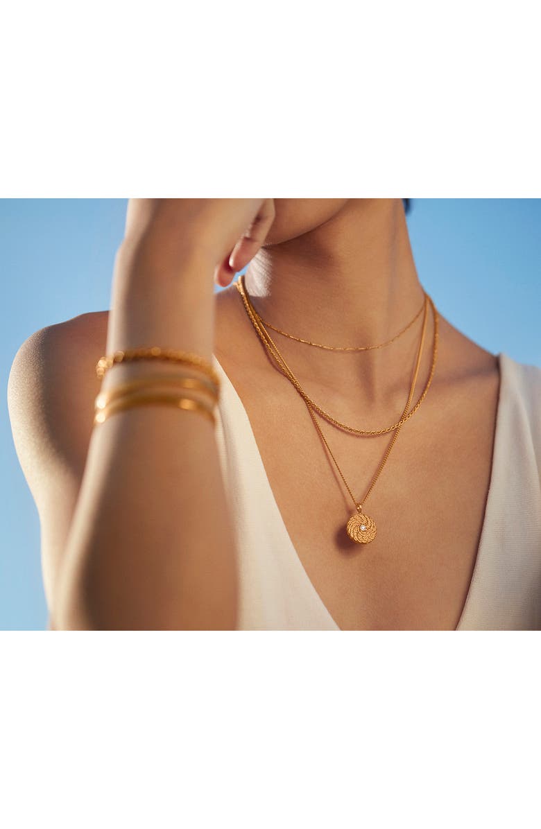 Monica Vinader Corda Diamond Locket Pendant, Alternate, color, 