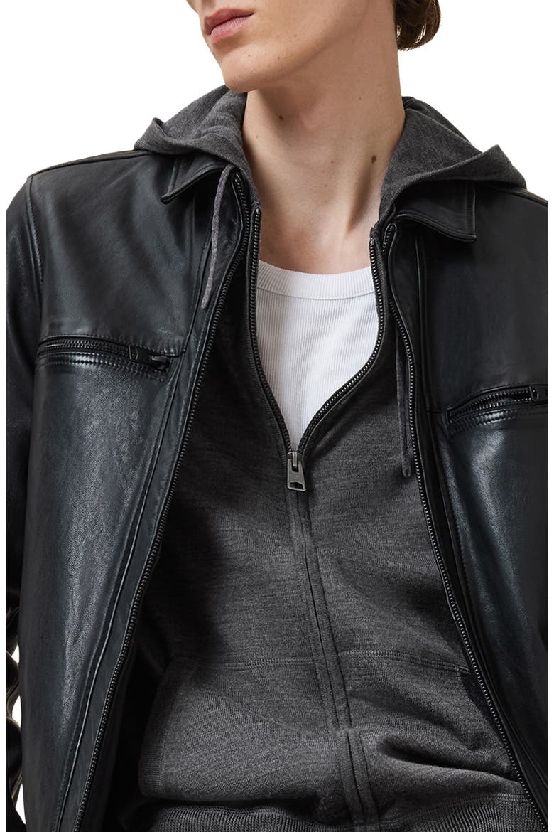 Mode Merino Wool Hoodie, Alternate, color, MONUMENT GREY
